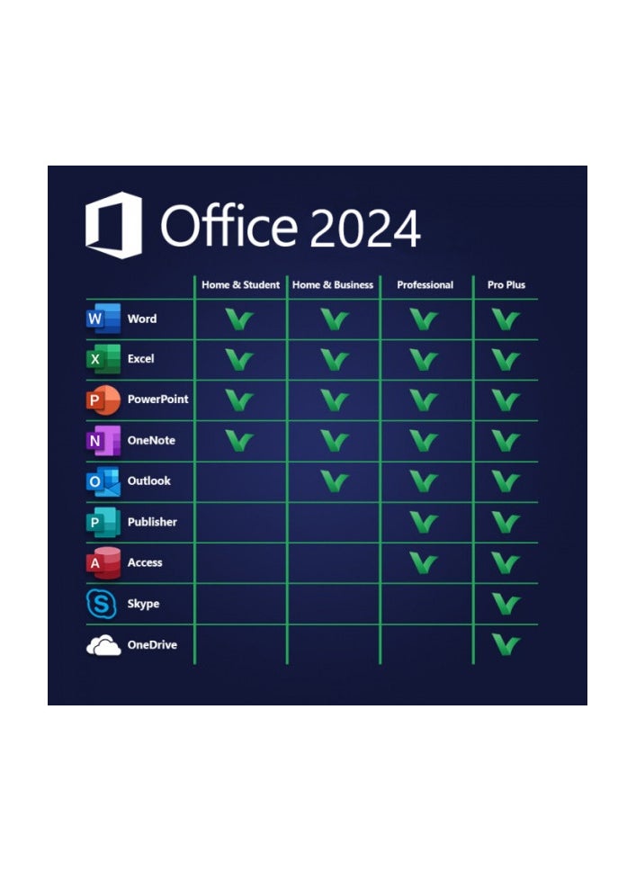 Microsoft - Office 2024 Professional Plus Lifetime Subscription & Teams for PC | For Windows 10/11 | GET IT DELIVERED WITH INSTRUCTIONS - Image 1