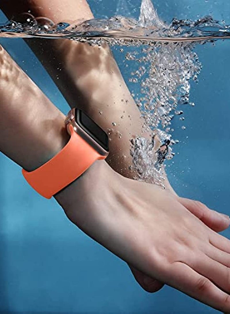 Beauenty Sport Bands Compatible with Apple Watch Band 38mm 40mm 41mm ,Soft Silicone Waterproof Strap Wristbands Compatible with iWatch Apple Watch Series 8 7 6 5 4 3 2 1 SE Women Men - Image 5