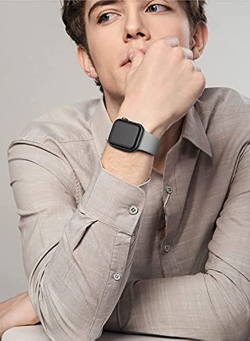 Beauenty Sport Bands Compatible with Apple Watch Band 38mm 40mm 41mm ,Soft Silicone Waterproof Strap Wristbands Compatible with iWatch Apple Watch Series 8 7 6 5 4 3 2 1 SE Women Men - Image 4