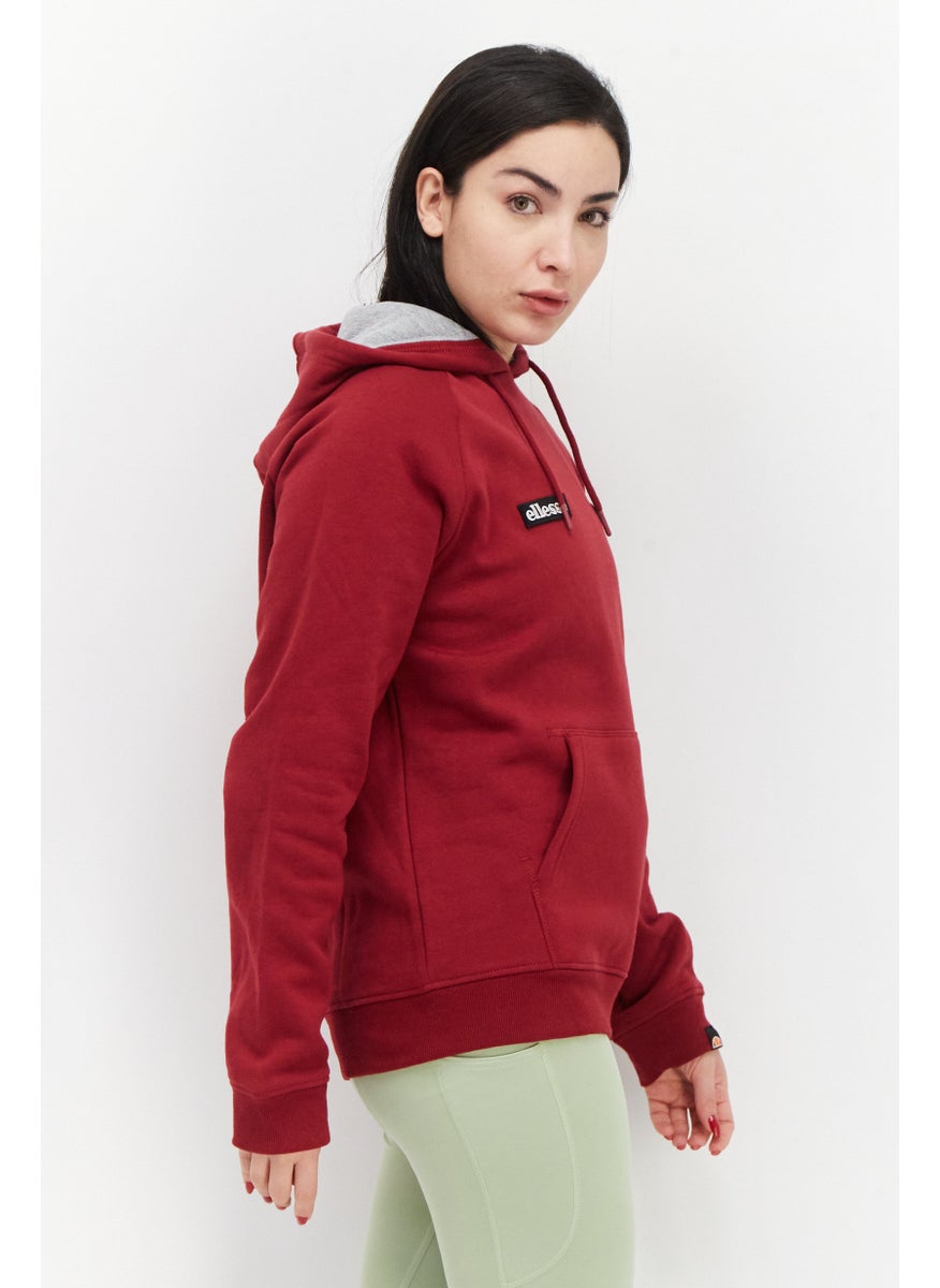 Women Sportwear Fit Hooded Long Sleeves Outdoor Hoodies, Maroon - pzsku/Z3F0F54341D6052507144Z/45/_/1735568101/e098a522-f088-4107-a0f2-1fd007aa9a91