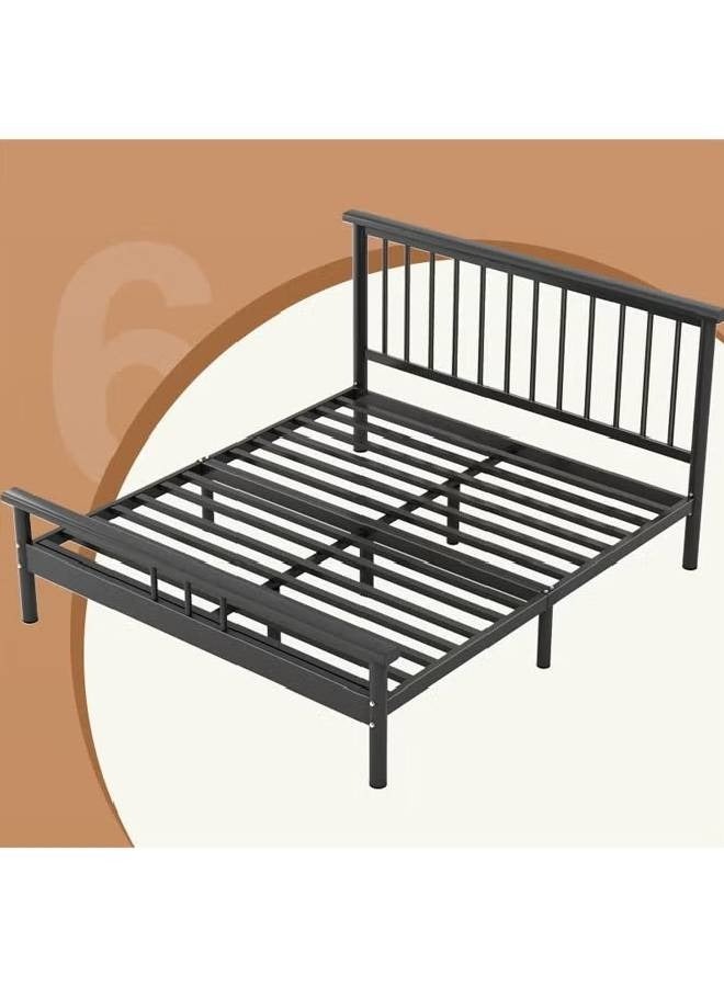 كلناميان إطار سرير ملكي – إطار معدني متين بتصميم عصري، سهل التجميع  - Image 1