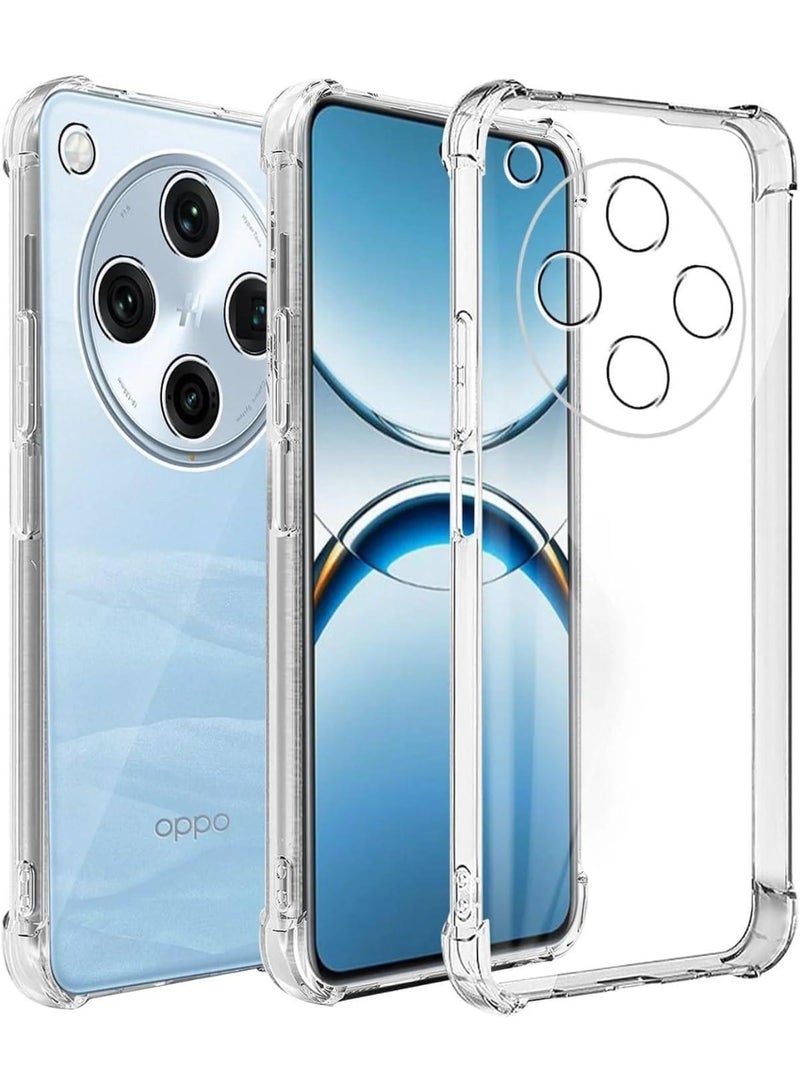 جراب حماية شفاف مرن ومضاد للصدمات لهاتف أوبو OPPO Find X8 5G – غطاء متين