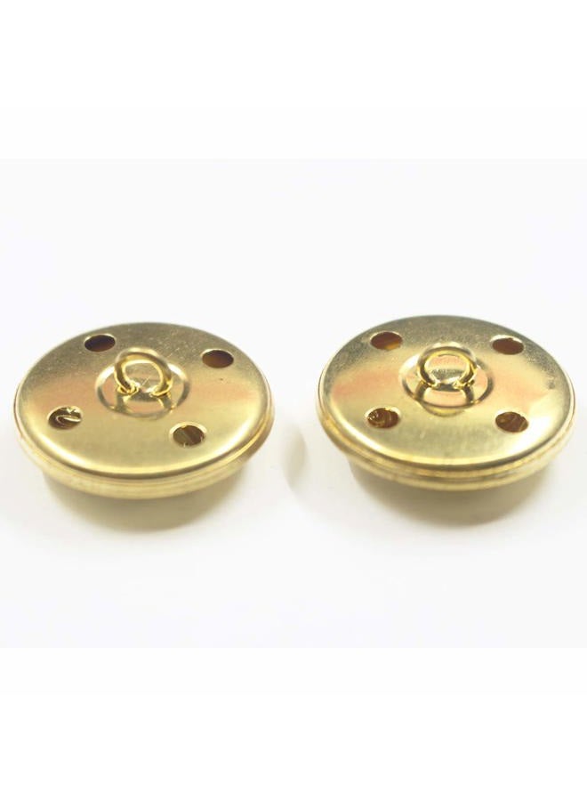 KENDANY مجموعة أزرار معدنية للبدلات - 14 قطعة، للبدلات، والسترات الرياضية، والزي الرسمي، والمعاطف (ذهبي) 18 مم 23 مم، ذهبي، البوق - Image 4