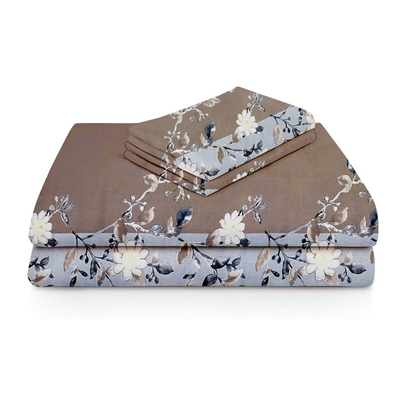 Hammer Pro Double Bed bedsheet with 2 Pillow Covers (Navy & Grey) - Image 2