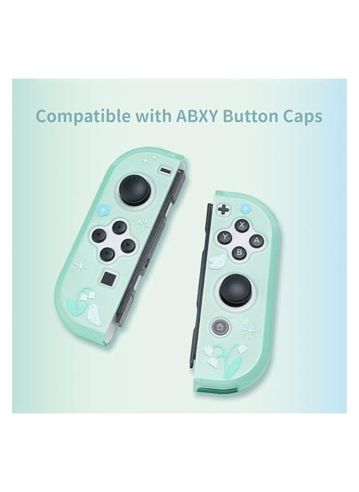 Protective Case for Switch OLED Hard Protective Shell Slim Cover Case Compatible with Nintendo Switch OLED and Joy Con - Lily of The Valley