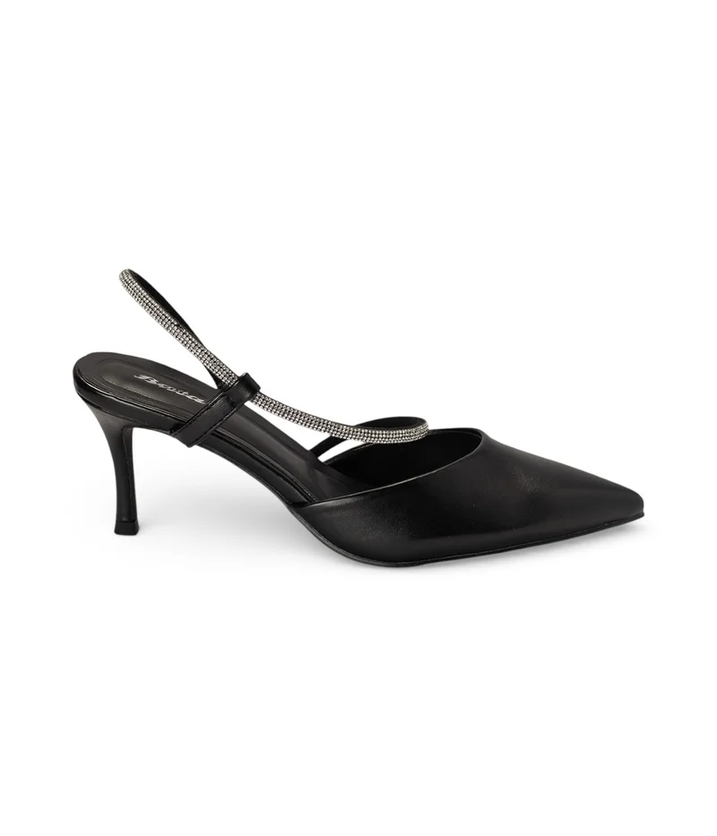 باتا حذاء بكعب رفيع وسير خلفي