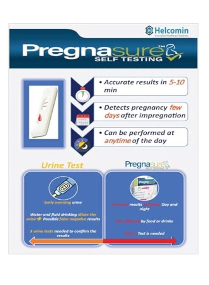 Pregnasure Finger Blood Pregnancy Test - Image 4
