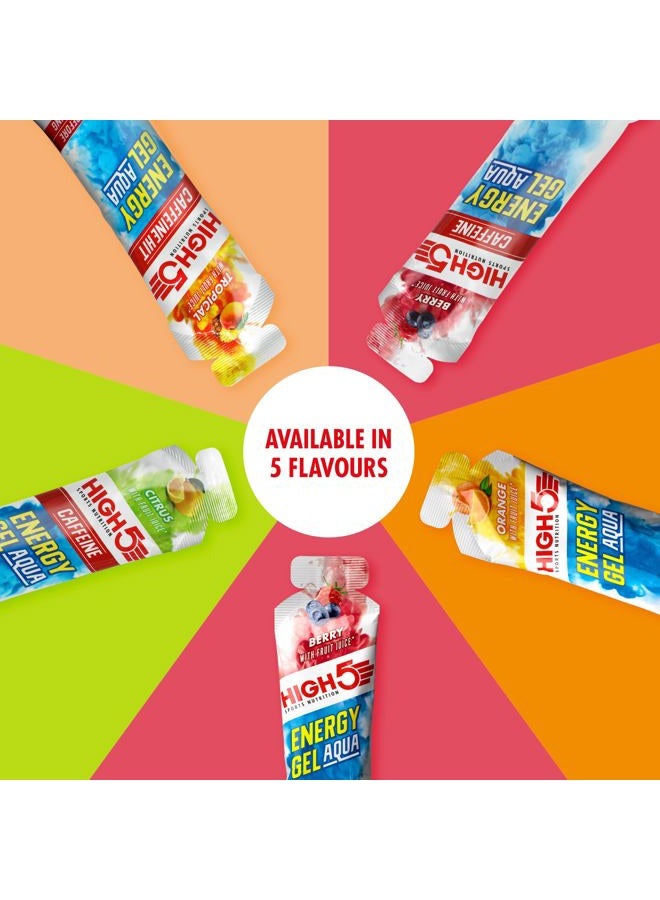 High5 Energy Gel Aqua - Quick Release Sports Gels to Power Muscles for Top Performance - Natural Fruit Juice & No Caffeine - On The Go Energy Boost for Running, Cycling and Endurance (Berry, 20 x 66g) - Image 5
