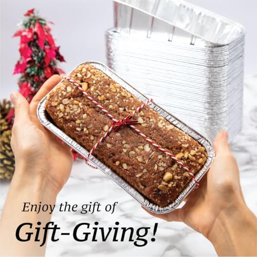 Spare Essentials (65 Pack) 2Lb Foil Bread Pans for Baking, Disposable Bread Pans - Perfect for Baking Banana Bread, Cakes & Meatloaf - 2 Pound Aluminum Pans for Food Serving - 8.5" X 4.5" X 2.5" - Image 5