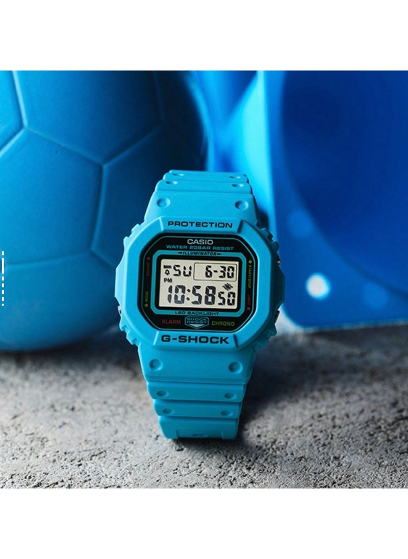 CASIO - octagonal sports waterproof and shockproof watch GA-5600 bule - Image 1