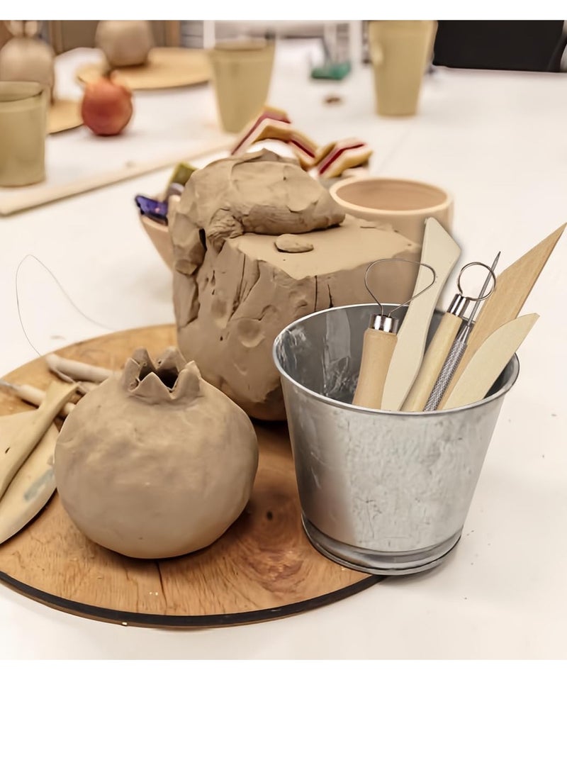 13 Pcs Pottery Clay Tools, Ceramic Clay Modeling Sculpting Tools, Professional Scraper Modelling Tool for Polymer Clay Carving, Shaping, Detailing