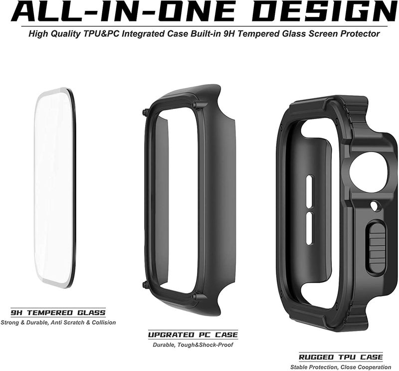 Mizi Rugged Case for Apple Watch Ultra (2022) / Ultra 2 (2023) 49MM - Black - Image 3