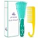 URTHEONE Detangling Hair Brush,Hair Detangler Brush and Wide Tooth Comb Set for Black Natural Curly Wet Dry Thick Straight Long Hair, Afro American Type 3a-4c, Comfortable Grip,Easy to Clean, Durable - Image 2