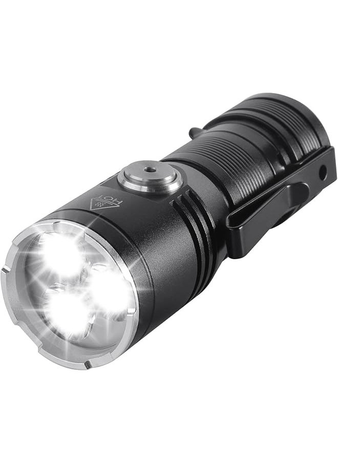 PROMASS promass Mini EDC Flashlight, Rechargeable High Lumen 2000, Small Powerful Pocket Flashlights with Clip Magnet, USB C Waterproof LED Tiny Flash Light  - Image 1