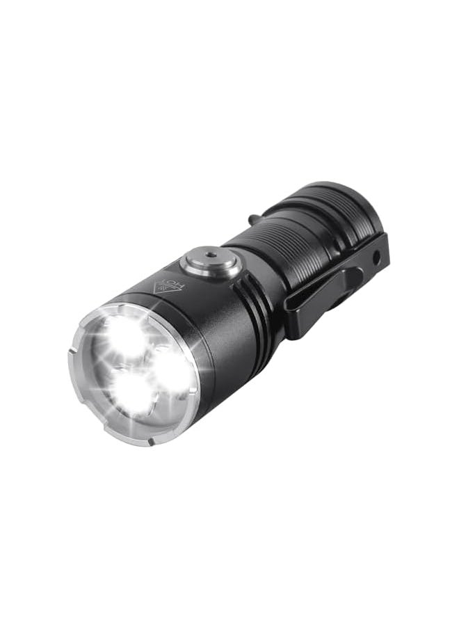 PROMASS promass Mini EDC Flashlight, Rechargeable High Lumen 2000, Small Powerful Pocket Flashlights with Clip Magnet, USB C Waterproof LED Tiny Flash Light  - Image 2