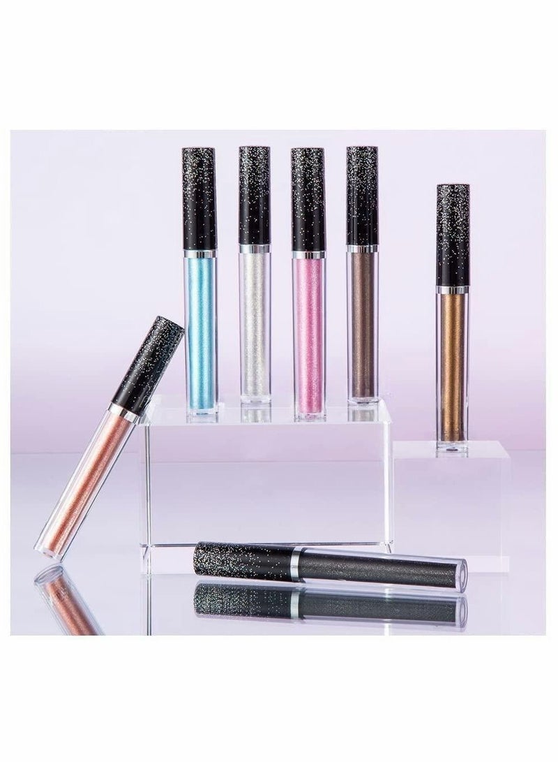 SYOSI 12 Color Liquid Eyeshadow Set, Multi-dimensional Metallic Glitter Eyeshadow Ultra-creamy Highly Pigmented Reflective Shimmer Liquid Eye Shadow Makeup Kits - Image 4