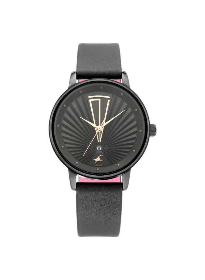 fastrack Women's Analog Round Shape Leather Wrist Watch - 6206NL02 - 42 Mm  - Image 3