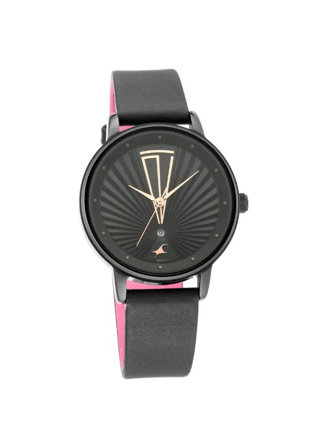 fastrack Women's Analog Round Shape Leather Wrist Watch - 6206NL02 - 42 Mm  - Image 2