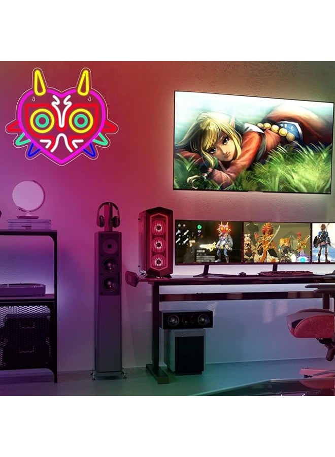 مصباح جداري ليلي LED – بتصميم وجه قطة وقلب متعدد الألوان، يعمل عبر USB، ديكور مضيء لغرف النوم أو الأطفال  - Image 2