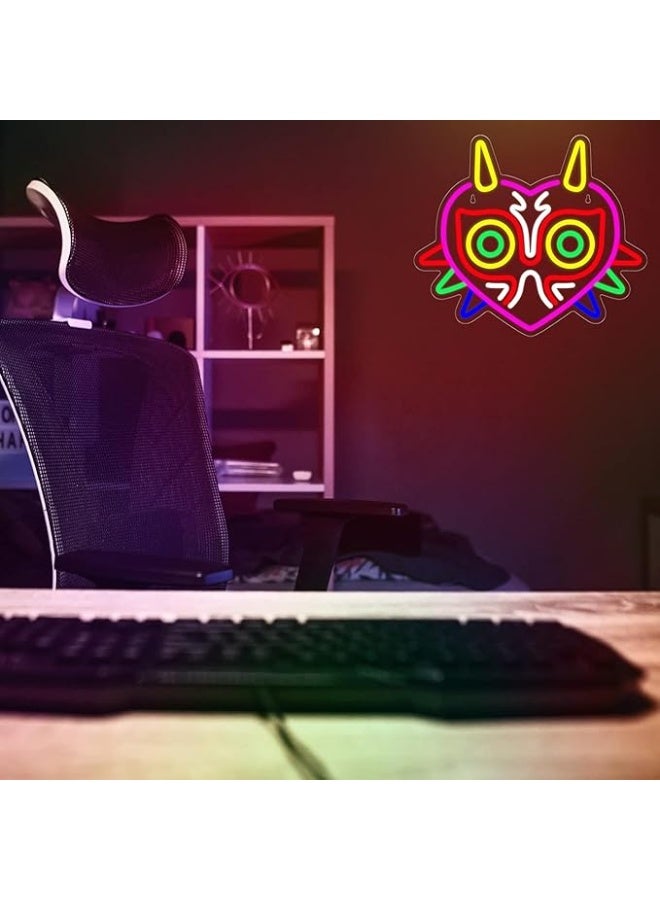 مصباح جداري ليلي LED – بتصميم وجه قطة وقلب متعدد الألوان، يعمل عبر USB، ديكور مضيء لغرف النوم أو الأطفال  - Image 3