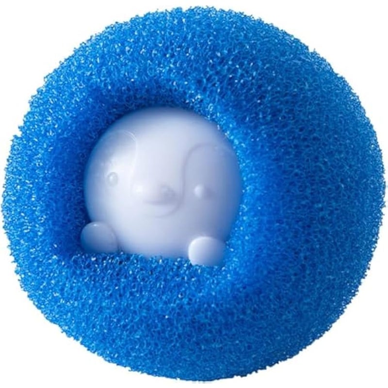 Blue Reusable Hair Remover Washing Machine Hair Catcher Laundry Ball Dryer Ball for Clothing Dog Cat Pet Hair Remover - Image 1