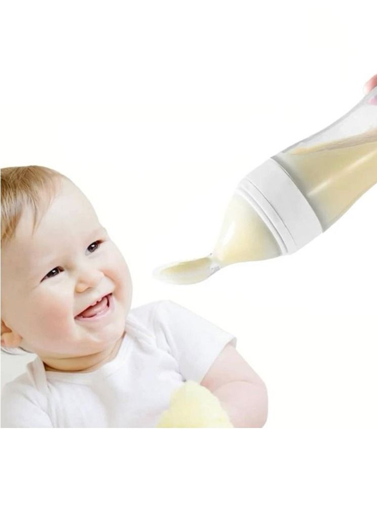 SOSEKO Silicone Feeding Bottle With Spoon - Image 1