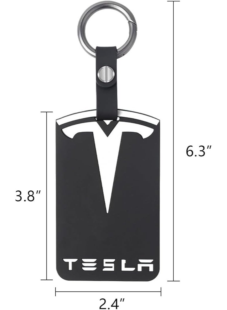 Tesla For Tesla Key Protector Cover Accessories Key Chain, Keys Card Holder for Tesla, Silicone Key Protector Compatible with Tesla Model Y/3, Model S/X, Black, One Size - Image 5