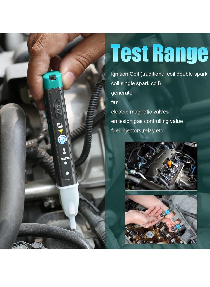 KASTWAVE Ignition Coil Tester Tool, Automotive Electronic Faults Detector, Car Spark Tester and Voltage Tester Pen, Spark Tester Pen with LED Display & Two Batteries - Image 3