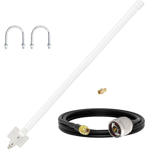 SignalPlus Outdoor WiFi Omni Directional Antenna Dual Band 24GHz 5GHz 12dBi High Gain Long Range WiFi Antenna for Wireless Access PointWiFi CameraWireless Router RPSMASMA Male - Image 1