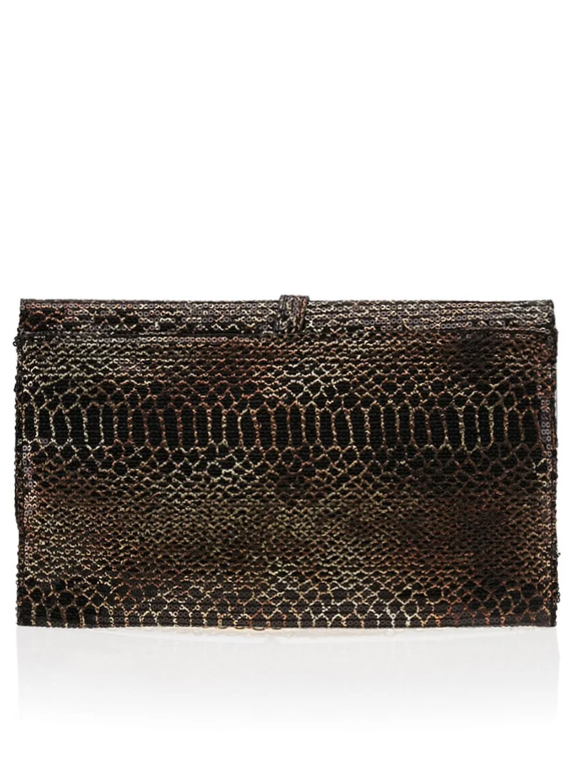 Ginger Sequin Clutch