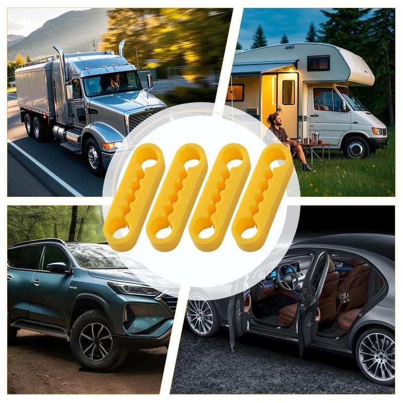 Yellow Car Door Shock Absorber Anti Shock Pad High Elasticity Damping Cushion For Van Truck Sedan Pickup - Image 5