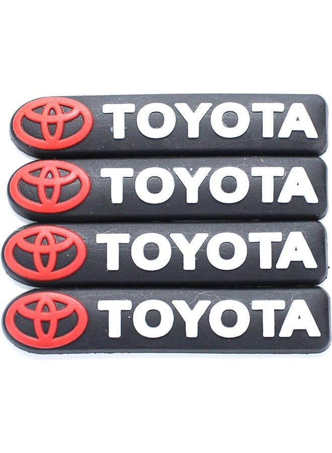 Toyota car side door guard edge defender protector trim guard sticker (black,4 pcs set)