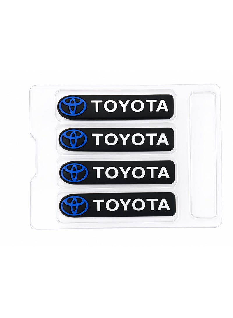 Toyota car side door guard edge defender protector trim guard sticker (black,4 pcs set) - Image 2