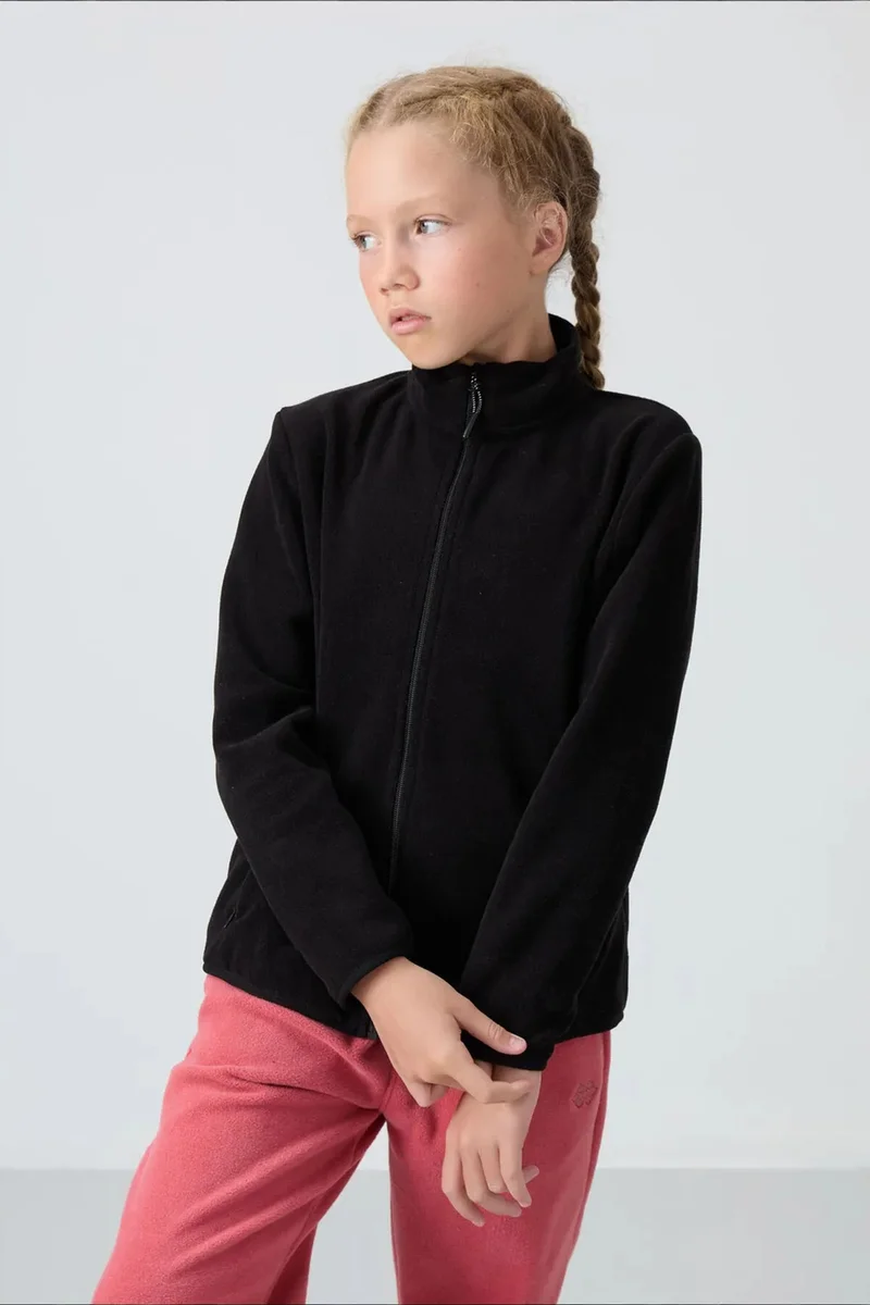 Tommylife Black TOMMY Youth Unisex Zipper Sweatshirt  | Best Price UAE