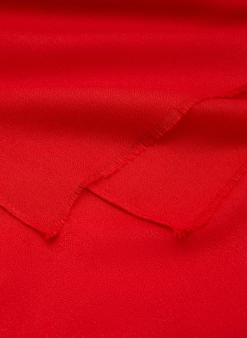MANGO Plain Shawl With Frayed Ends  - Image 2