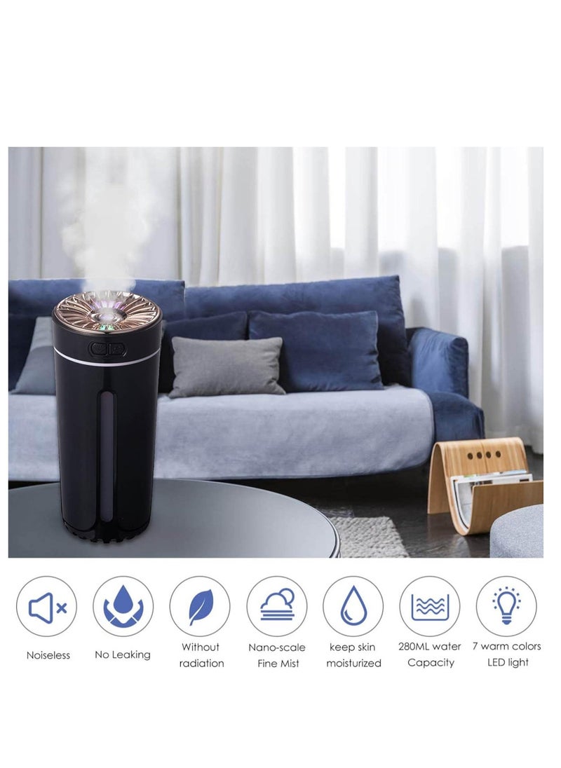 Generic - A car humidifier with aromatherapy and lighting technology, suitable for the office, bedroom, and desktop. - Image 1