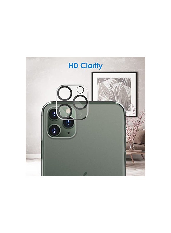 Jetech حامي عدسة الكاميرا من JETech لجهاز iPhone 11 Pro Max 6.5 بوصة و iPhone 11 Pro 5.8 بوصة، زجاج مقسى 9H، شفاف عالي الدقة، مضاد للخدش، متوافق مع الجرابات، لا يؤثر على الصور الليلية، عبوة 3 قطع - Image 3