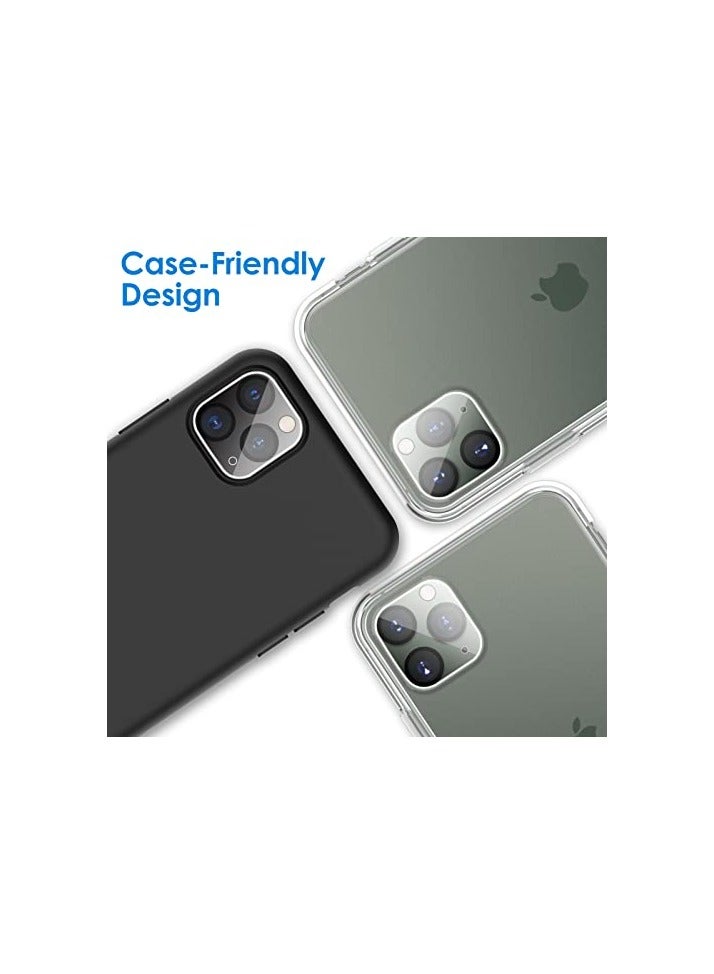 Jetech حامي عدسة الكاميرا من JETech لجهاز iPhone 11 Pro Max 6.5 بوصة و iPhone 11 Pro 5.8 بوصة، زجاج مقسى 9H، شفاف عالي الدقة، مضاد للخدش، متوافق مع الجرابات، لا يؤثر على الصور الليلية، عبوة 3 قطع - Image 5