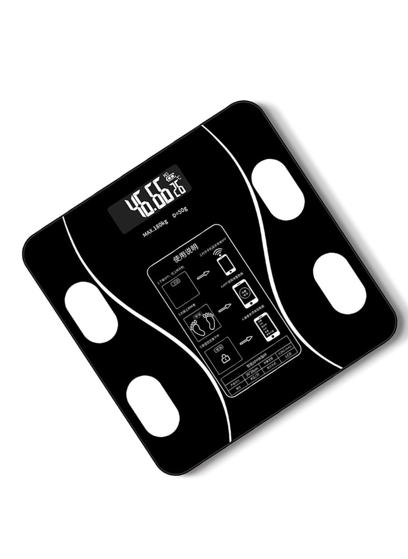 JAJEEK Intelligent Body Fat BMI Scales – Digital Weight Scales Household Body Composition Analyzer with Smartphone App, Accurate Body Fat, Muscle Mass, and BMI Tracking  - Image 1