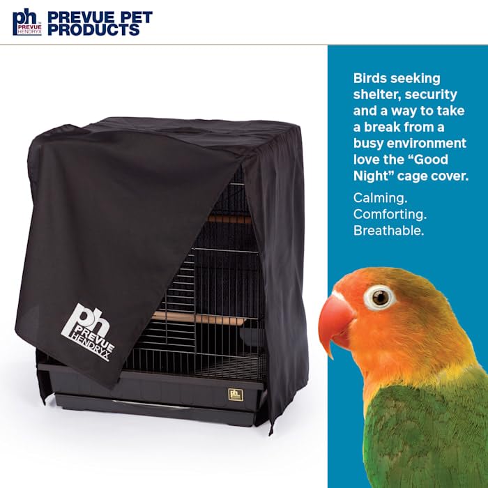 PH Prevue Hendryx Prevue Hendryx Pet Products Universal Bird Cage Cover, Medium, Black - Image 4