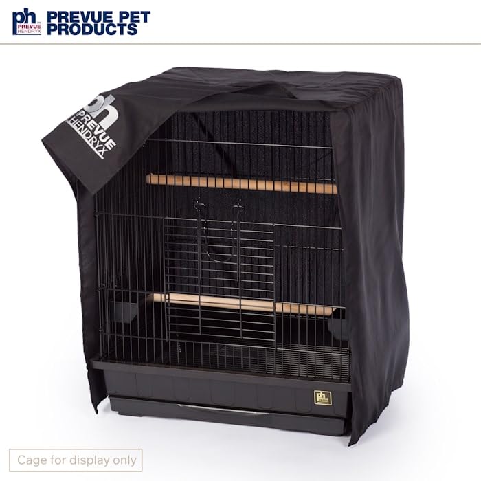 PH Prevue Hendryx Prevue Hendryx Pet Products Universal Bird Cage Cover, Medium, Black - Image 2