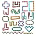 Vanblue 20Pcs Fidget Wacky Tracks Toys Bulks Snap Fidgets Snake Click Toys Valentines Day Gifts for Kids Travel Birthday Easter Goodie Bag Stuffers Classroom Prizes Sunday School Autism Stress Relief Adults - Image 2