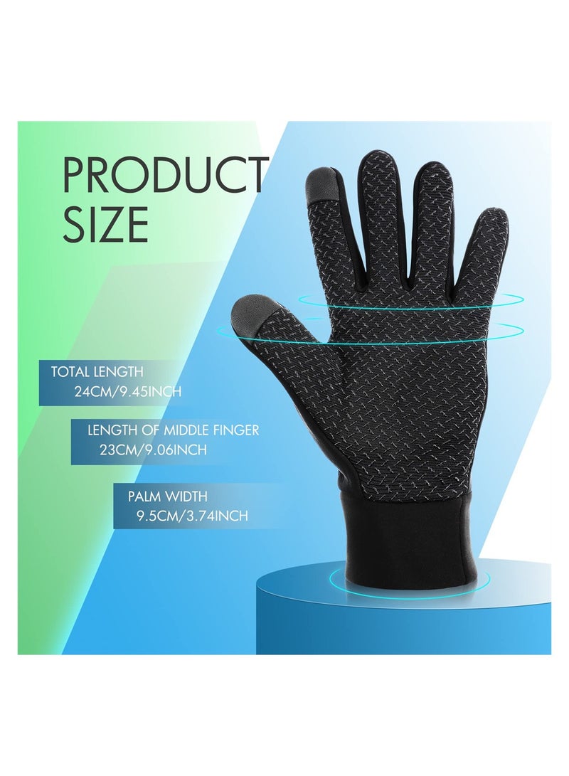 Excefore Winter Gloves Touch Screen, 3 Pairs  Comfortable Waterproof Thermal Gloves Warm Driving Windproof Gloves Reflective Gloves for Running Cycling Driving Hiking - Image 5