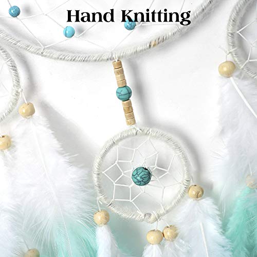 Keponbee Boho Dream Catcher Home Decor for Girls Bedroom, Dream Catcher Room Decor Unique Find Blue Dream Catchers - Image 2
