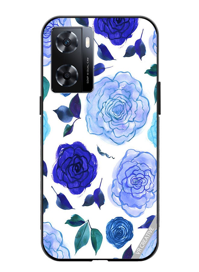 VR CREATIVE Protective Case Cover For OnePlus Nord N20 SE Blue Smot Flower Design Multicolour - Image 1