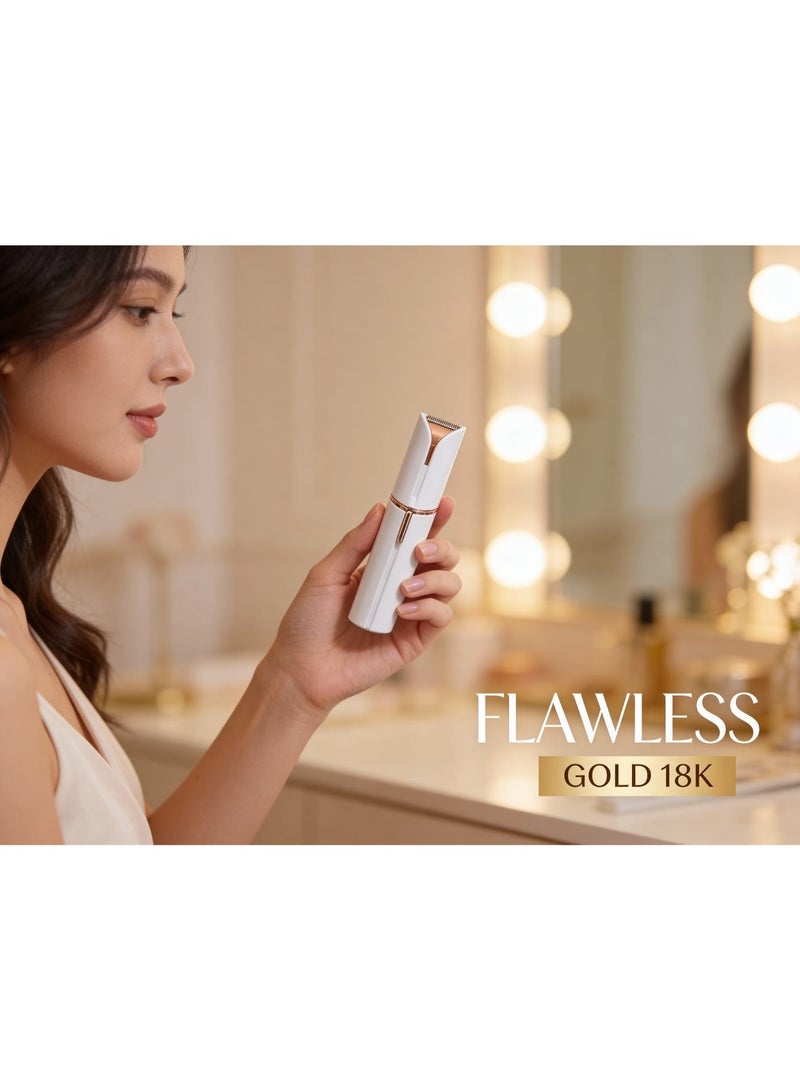 فلوليس مزيل شعر الوجه فلاوليس Flawless Facial Hair Remover للنساء – شحن USB – بدون ألم أو تهيج – مناسب للبشرة الحساسة - Image 2