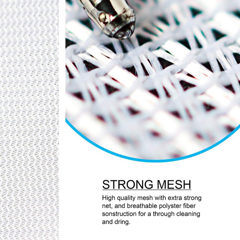 TENRAI Delicates Laundry Bags, 3 Small, Fine Mesh, White - Image 3