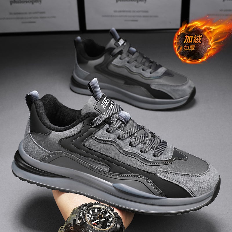 Men'S Shoes Boys Sneaker Men'S Casual Fashion Shoes Men'S Fleece-Lined Warm Cotton Shoes - Image 3