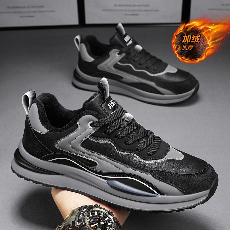 Men'S Shoes Boys Sneaker Men'S Casual Fashion Shoes Men'S Fleece-Lined Warm Cotton Shoes - Image 5