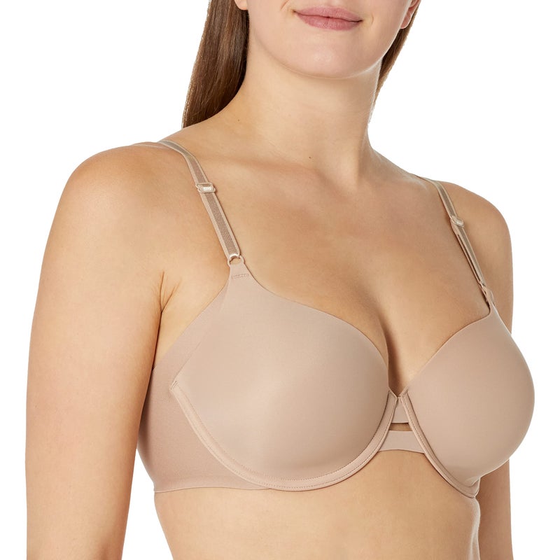 Warner's Women's Plus-Size Simply Perfect Underarm Smoothing Underwire Bra Bra, Toasted Almond with Vanilla, 38D - Image 1